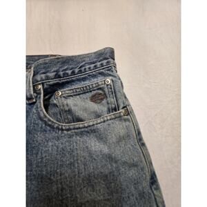 Harley Davidson Men's Size 40x30 Loose Fit Denim Blue Jeans